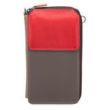 Zip Round Multi Purse with Shoulder Strap Roma