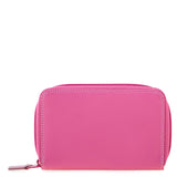 Medium Leather Zip Around Wallet Ruby