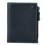 Bifold Wallet with Double Zip Pouch Black Pace