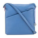 Sac bandoulière vertical Milano Pitch Blue