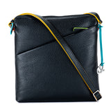 Milano Vertikale Crossbody-Umhängetasche Schwarz