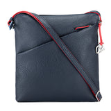 Sac bandoulière vertical Milano Bleu