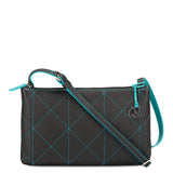 Pienza Medium Cross Body Bag Black