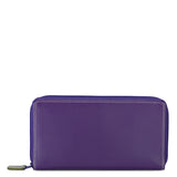 Large Double Zip Wallet Orchid