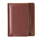 Men's Wallet w/Coin Tray Brown-Yellow