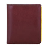 Portafoglio da uomo Bi-fold con scomparto estraibile Marrone-Giallo