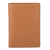 Men's Bi-colour Vertical Bi-Fold Wallet Tan-Olive