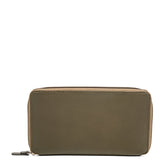 Pochette/portefeuille de voyage zippé Olive