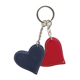 Twin Heart Keyring Assorted Colours
