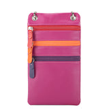 Organiser con tripla zip da collo Sangria Multi
