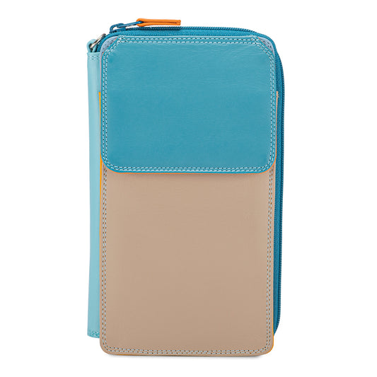 Zip Round Multi Purse with Shoulder Strap Sardinia