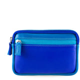 Small Leather Double Zip Purse Seascape