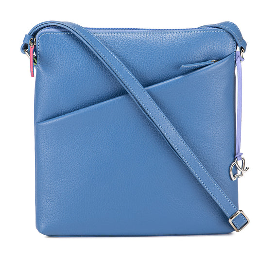 Sac bandoulière vertical Milano Pitch Blue