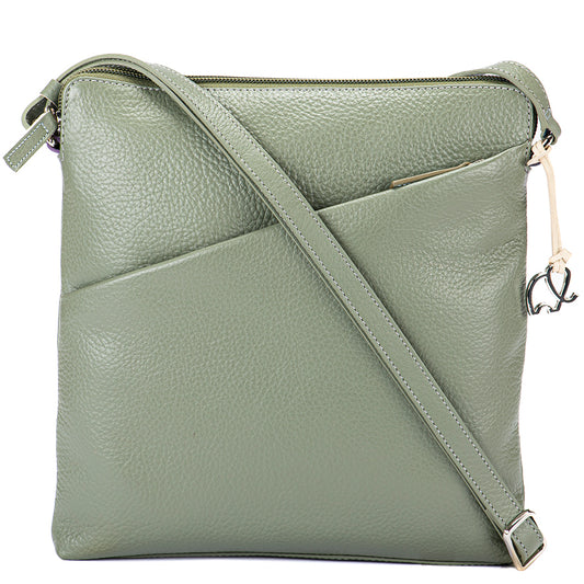 Milano Vertikale Crossbody-Umhängetasche Orchid