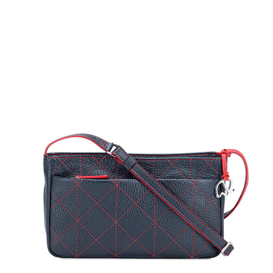 Pienza Small Cross Body Bag Blue