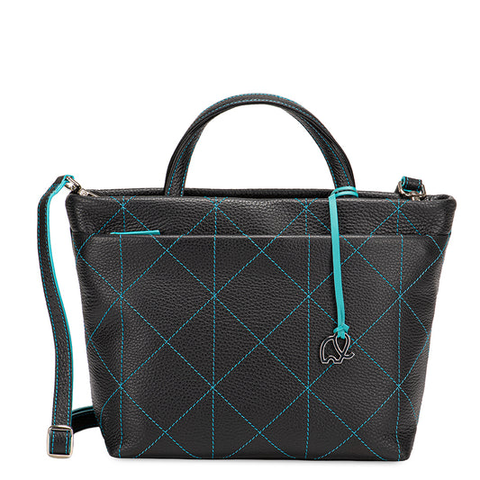 Pienza Grab Handle Bag Black