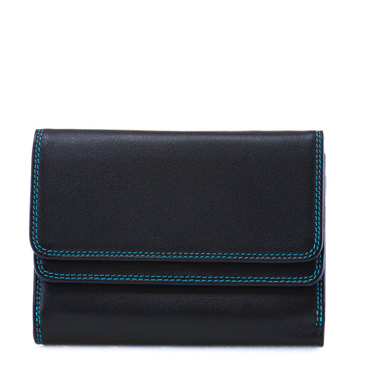 Double Flap Purse/Wallet Black Pace