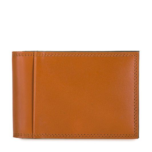 Portafoglio da uomo Bi-fold con Portacarte Marrone-Oliva