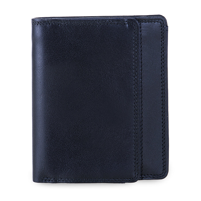 Wallet w Coin Tray Blue