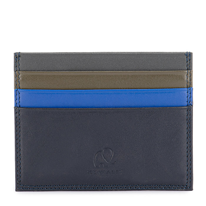 RFID Double Sided CC Holder Nappa Midnight