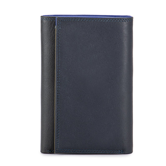 Portefeuille Ã trois volets Homme avec zip Nappa Midnight