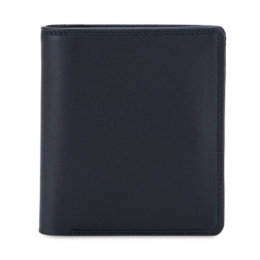 Portafoglio da uomo Bi-fold con scomparto estraibile Nappa Nero