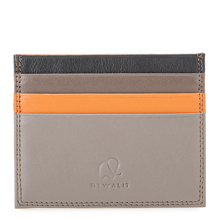 RFID Double Sided CC Holder Nappa Fumo