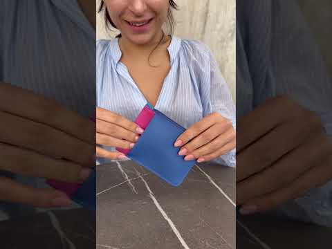 Slim Credit Card Holder with Coin Purse Seascape video