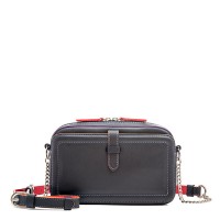 Small Leather Shoulder Bag Black Pace