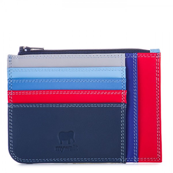 Slim Credit Card Holder with Coin Purse Royal