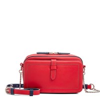 Small Leather Shoulder Bag Red