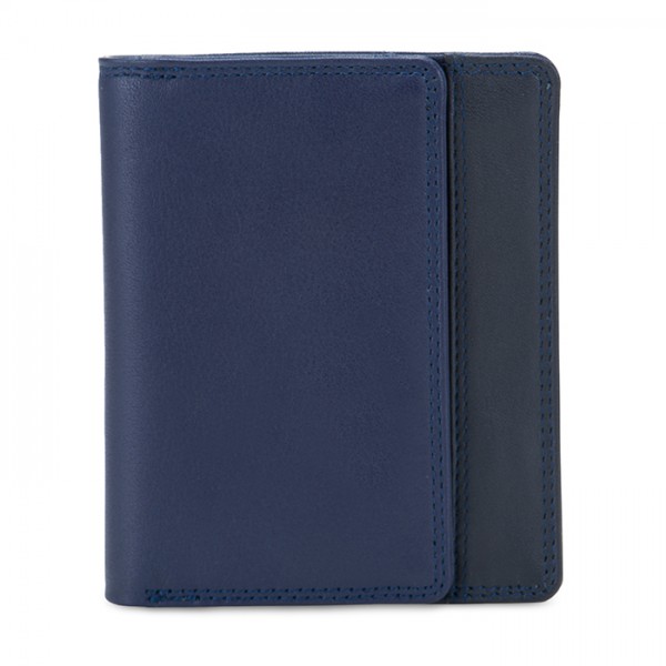 RFID Men&#039;s Wallet w/Coin Tray Nappa Notte