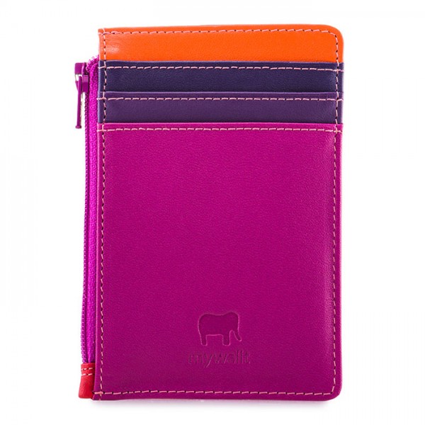 Credit Card Holder with Coin Purse Sangria Multi