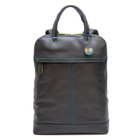 Slim Leather Backpack Black Pace