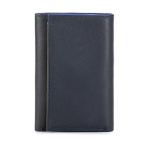 Men's Tri-fold Wallet with Zip Nappa Midnight