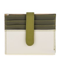 Small Tab Card Wallet Olive