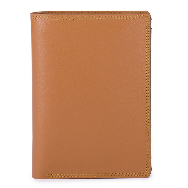 Men&#039;s Bi-colour Vertical Bi-Fold Wallet Tan-Olive