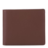 RFID Large Men's Wallet with Britelite Nappa Cacao