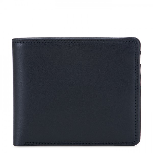 Portefeuille standard horizontal RFID pour homme Nappa Noir