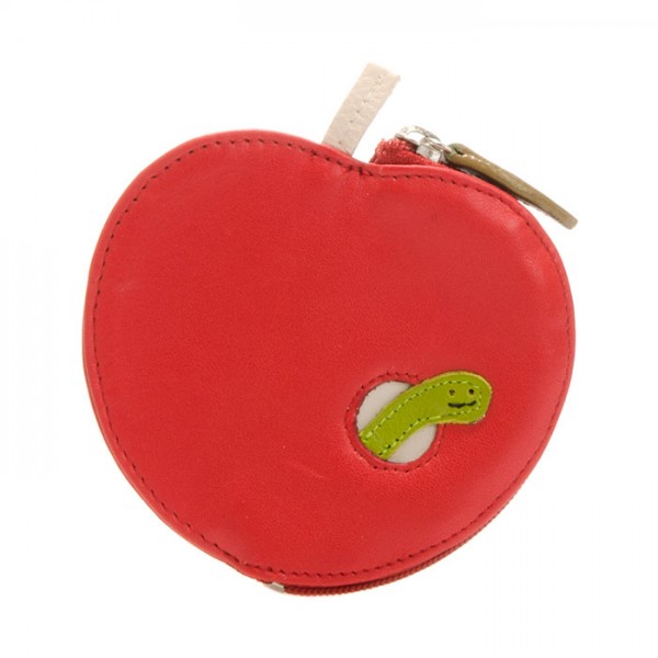 Monedero de fruta con forma de manzana Rojo