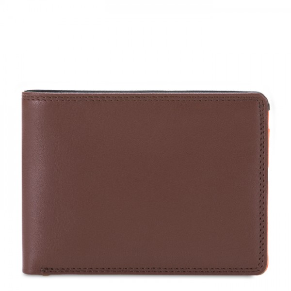 RFID Men&#039;s Jeans Wallet Nappa Cacao