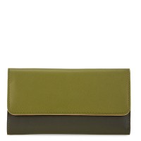 Tri-fold Zip Wallet Olive