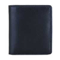 Men's Bi-fold with Pull Out Tab Black-Blue