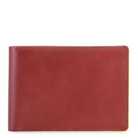RFID Men's Passport Wallet Brown-Yellow