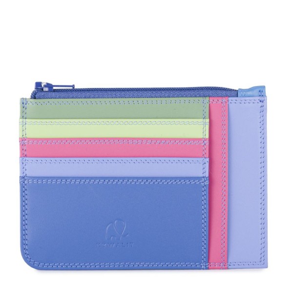 Slim Credit Card Holder with Coin Purse Viola